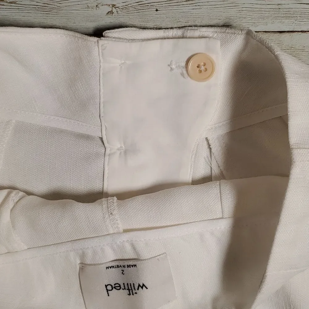Wilfred NWT Aenor Pants in Espace Linen Blend Wide-Leg Pants Size 2‎